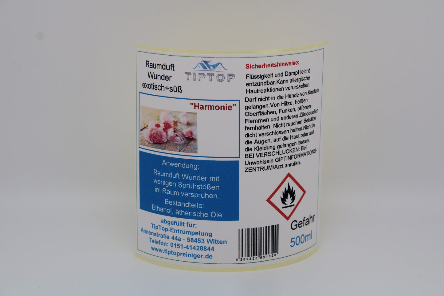 Raumduft-Wunder - 500 ml - exotisch + süß - mehrere Duftnoten zur Auswahl
