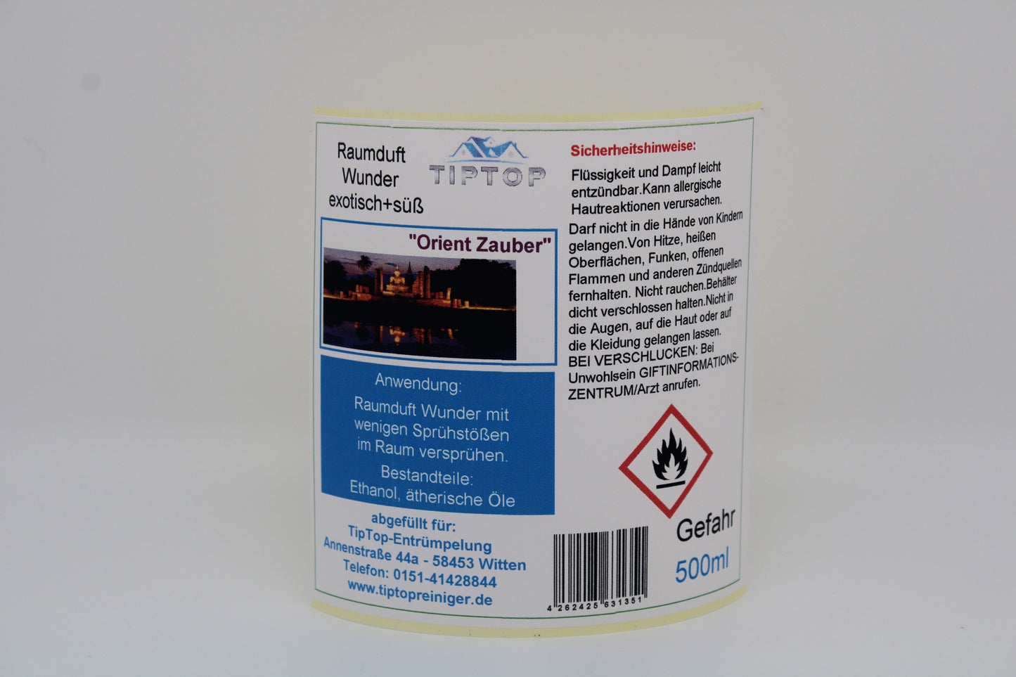 Raumduft-Wunder - 500 ml - exotisch + süß - mehrere Duftnoten zur Auswahl