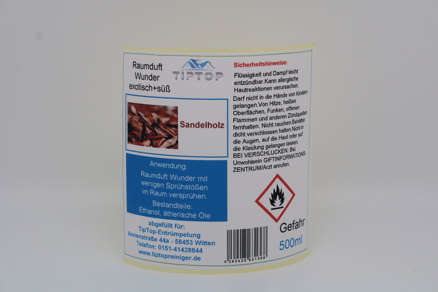 Raumduft-Wunder - 500 ml - exotisch + süß - mehrere Duftnoten zur Auswahl