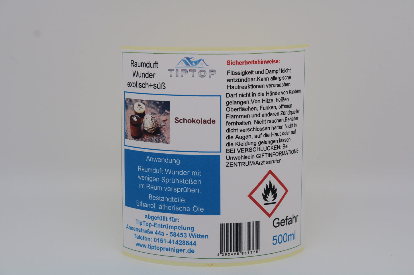Raumduft-Wunder - 500 ml - exotisch + süß - mehrere Duftnoten zur Auswahl