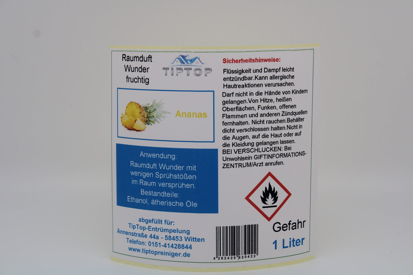 Raumduft - Wunder - 1 Liter- fruchtig - mehrere Duftnoten zur Auswahl