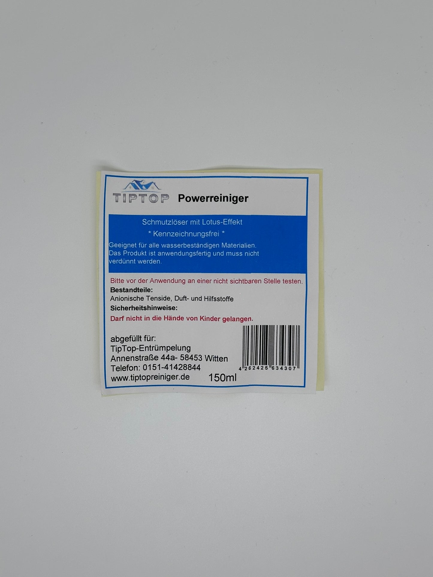 TIPTOP Powerreiniger mit Lotus-Effekt 150 ml