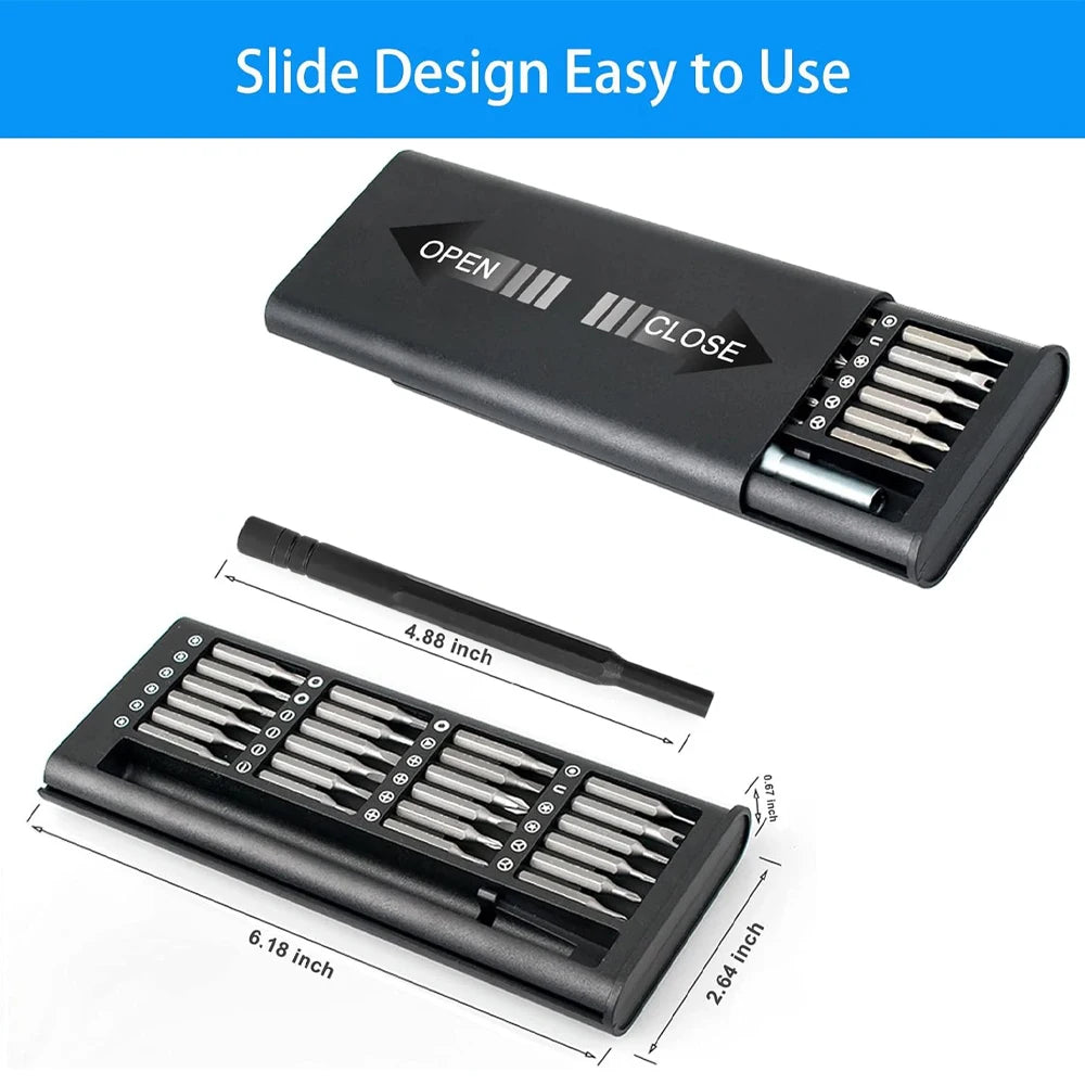 Magnetisches Schraubendreher-Set, 63-in-1-Set, Bits, Präzisionselektronik, Computer, PC, Telefon, Demontage, multifunktionales Wartungswerkzeug