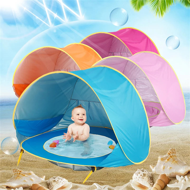 Baby Strand Zelt Tragbare Schatten Pool UV Schutz Sun Shelter Für Outdoor-Spielzeug Kind Schwimmen Pool Spielen Haus Zelt spielzeug