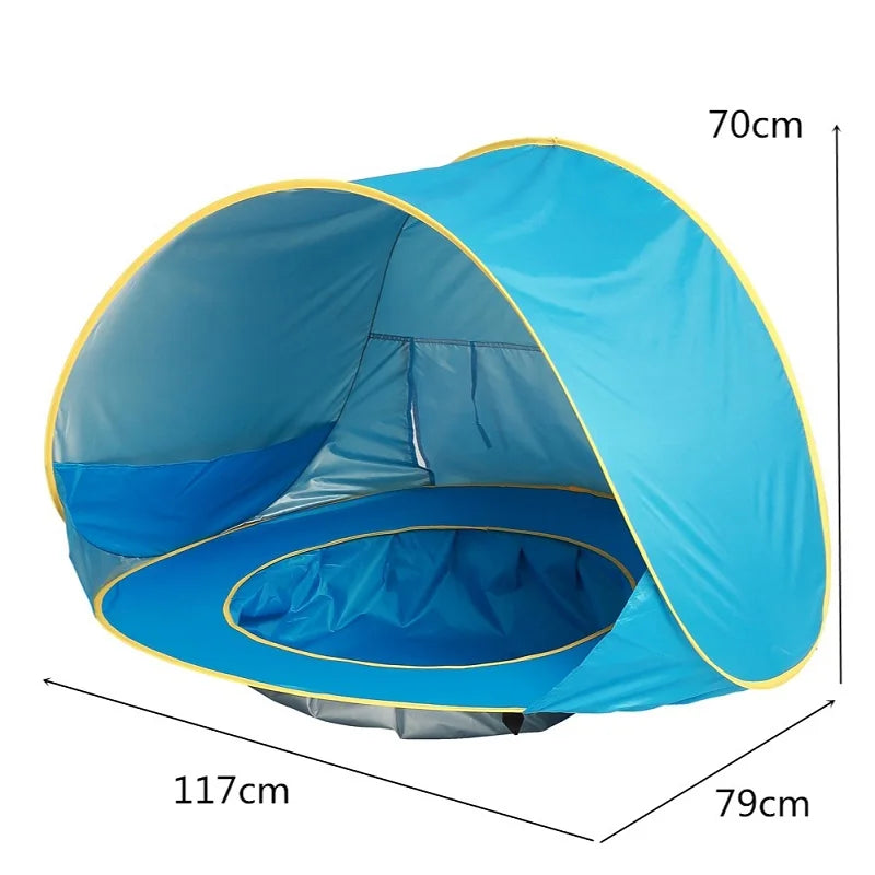 Baby Strand Zelt Tragbare Schatten Pool UV Schutz Sun Shelter Für Outdoor-Spielzeug Kind Schwimmen Pool Spielen Haus Zelt spielzeug