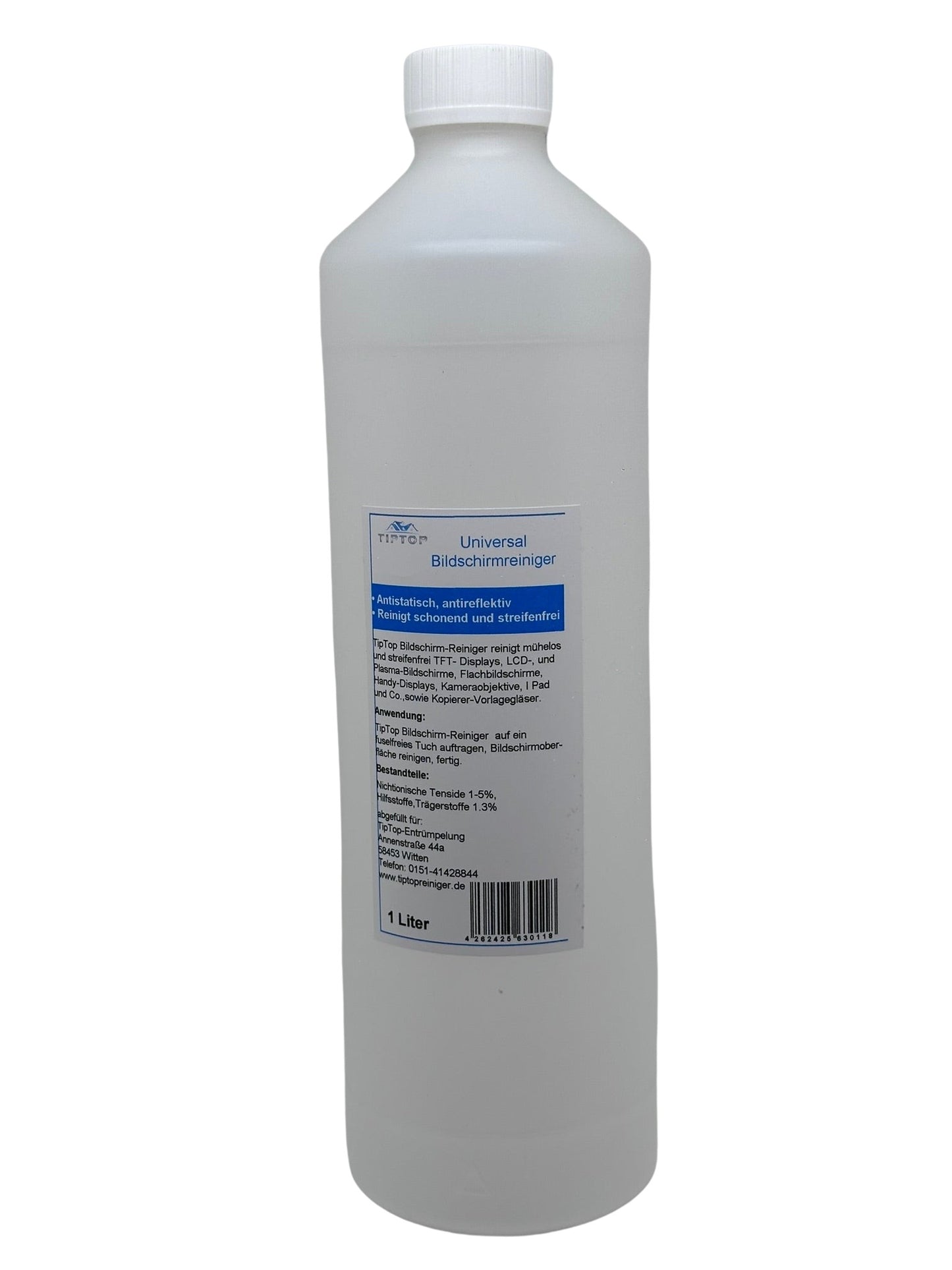 TIPTOP Universal Bildschirmreiniger + Microfasertuch 2 Größen zur Auswahl