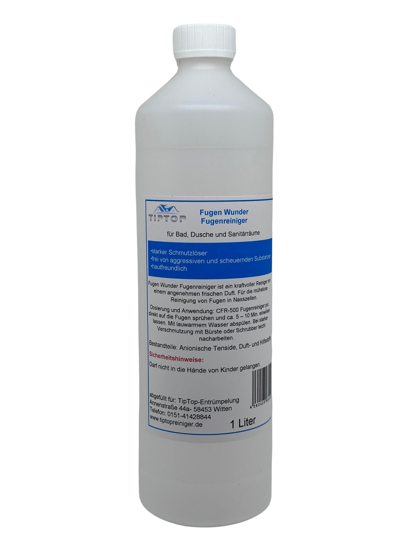 TIPTOP Fugen-Wunder Fugenreiniger * NEU * mit Schaum-Sprühkopf + Fuginator - Fugenbürste