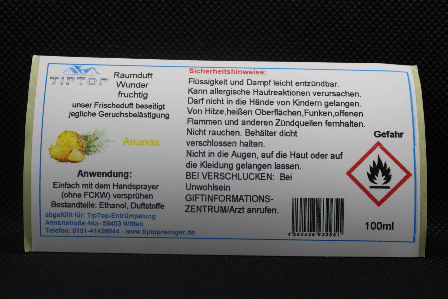 Raumduft - Wunder - 100ml - fruchtig - mehrere Duftnoten zur Auswahl