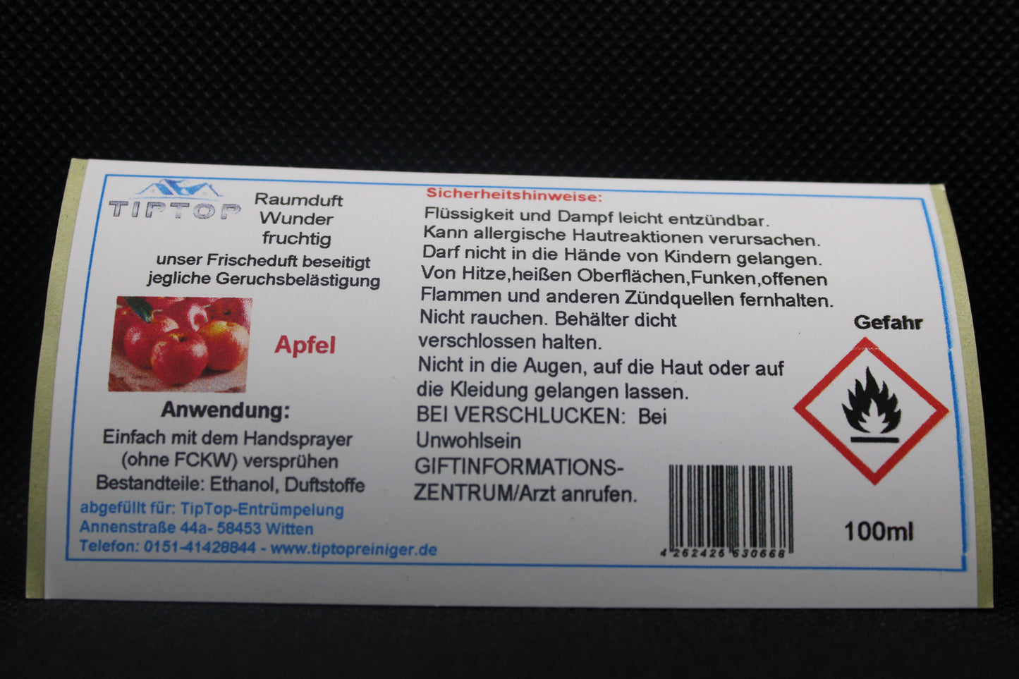 Raumduft - Wunder - 100ml - fruchtig - mehrere Duftnoten zur Auswahl