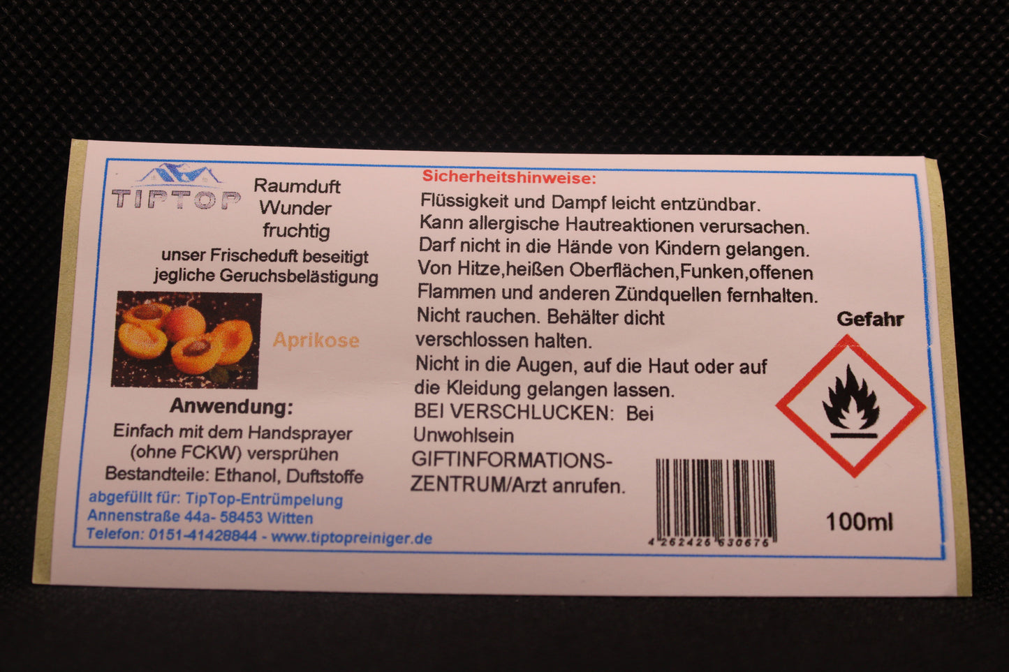 Raumduft - Wunder - 100ml - fruchtig - mehrere Duftnoten zur Auswahl