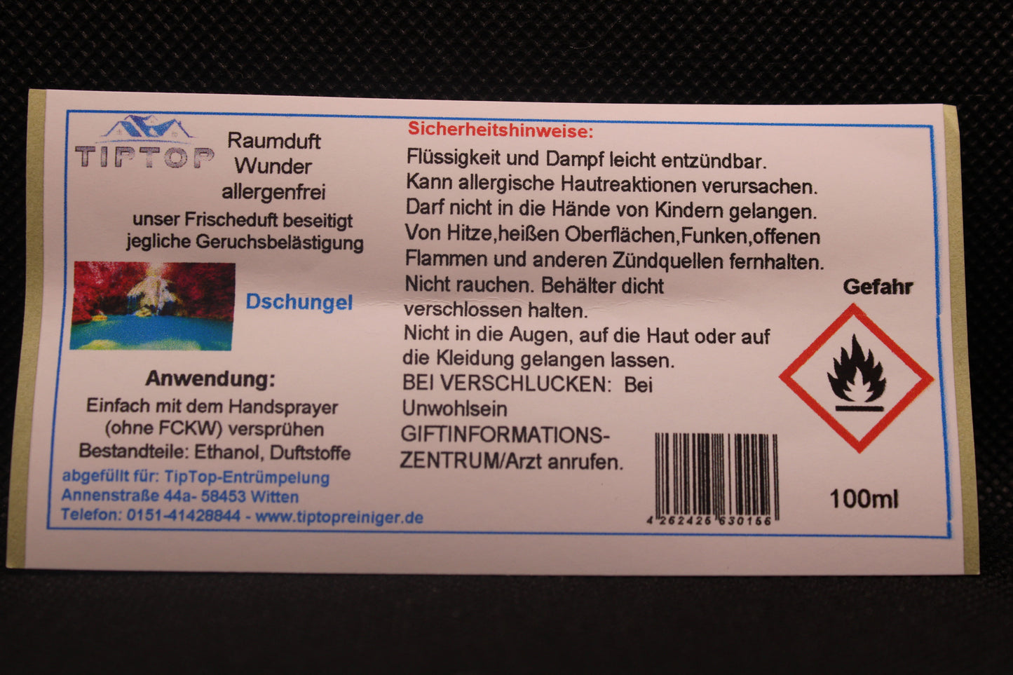 Raumduft-Wunder Allergenfrei -100ml- mehrere Duftnoten zur Auswahl