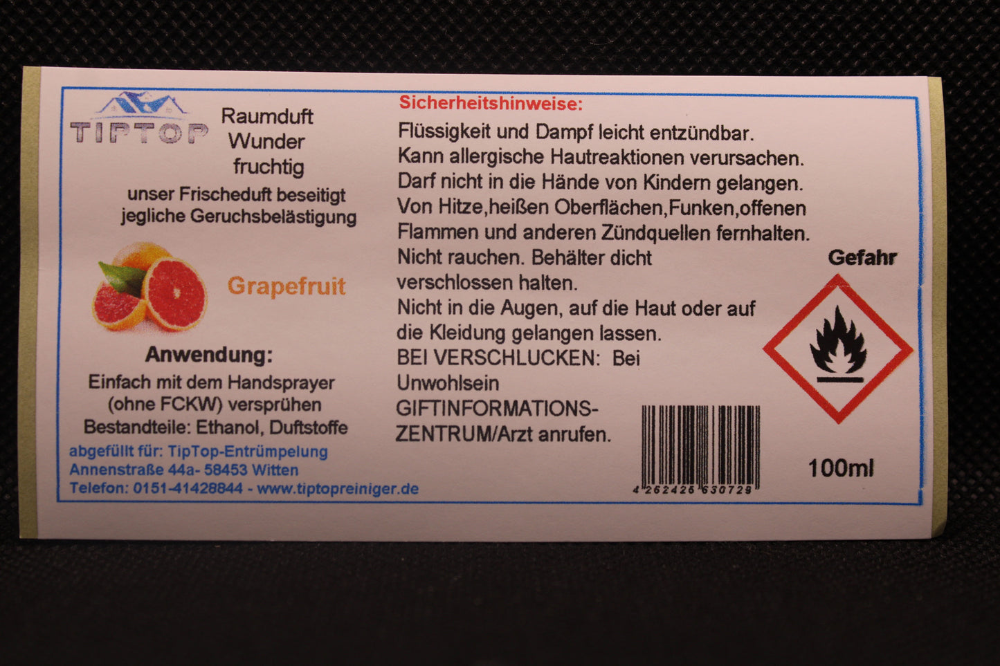Raumduft - Wunder - 100ml - fruchtig - mehrere Duftnoten zur Auswahl