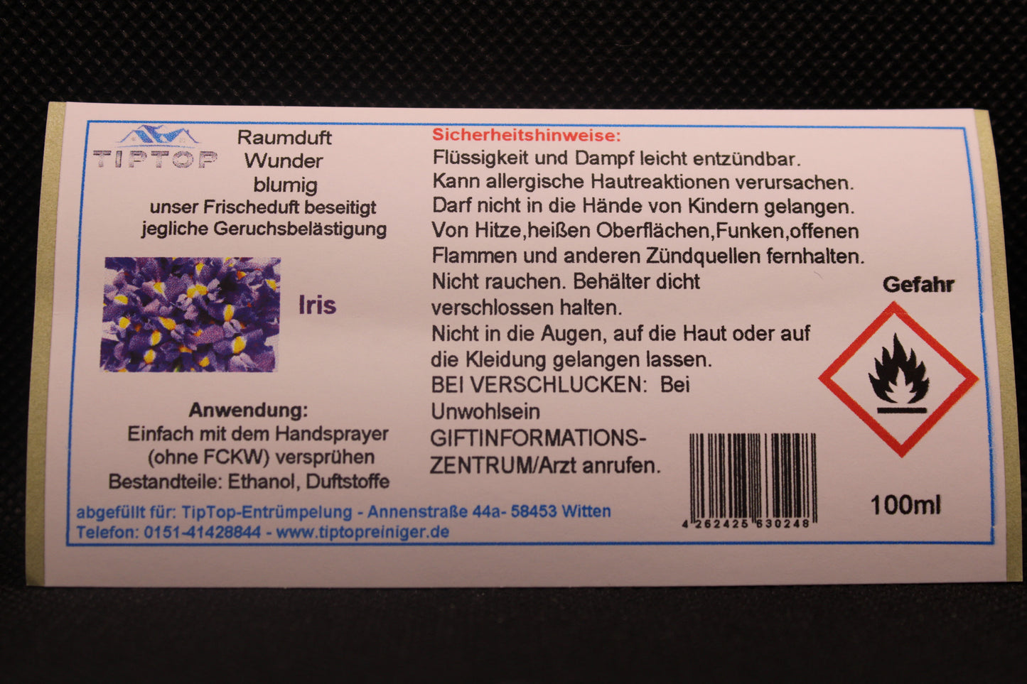 Raumduft-Wunder - 100ml - blumig - mehrere Duftnoten zur Auswahl