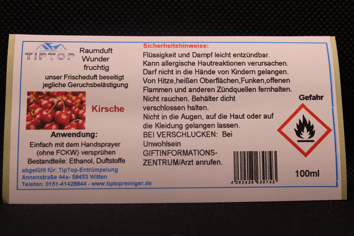 Raumduft - Wunder - 100ml - fruchtig - mehrere Duftnoten zur Auswahl