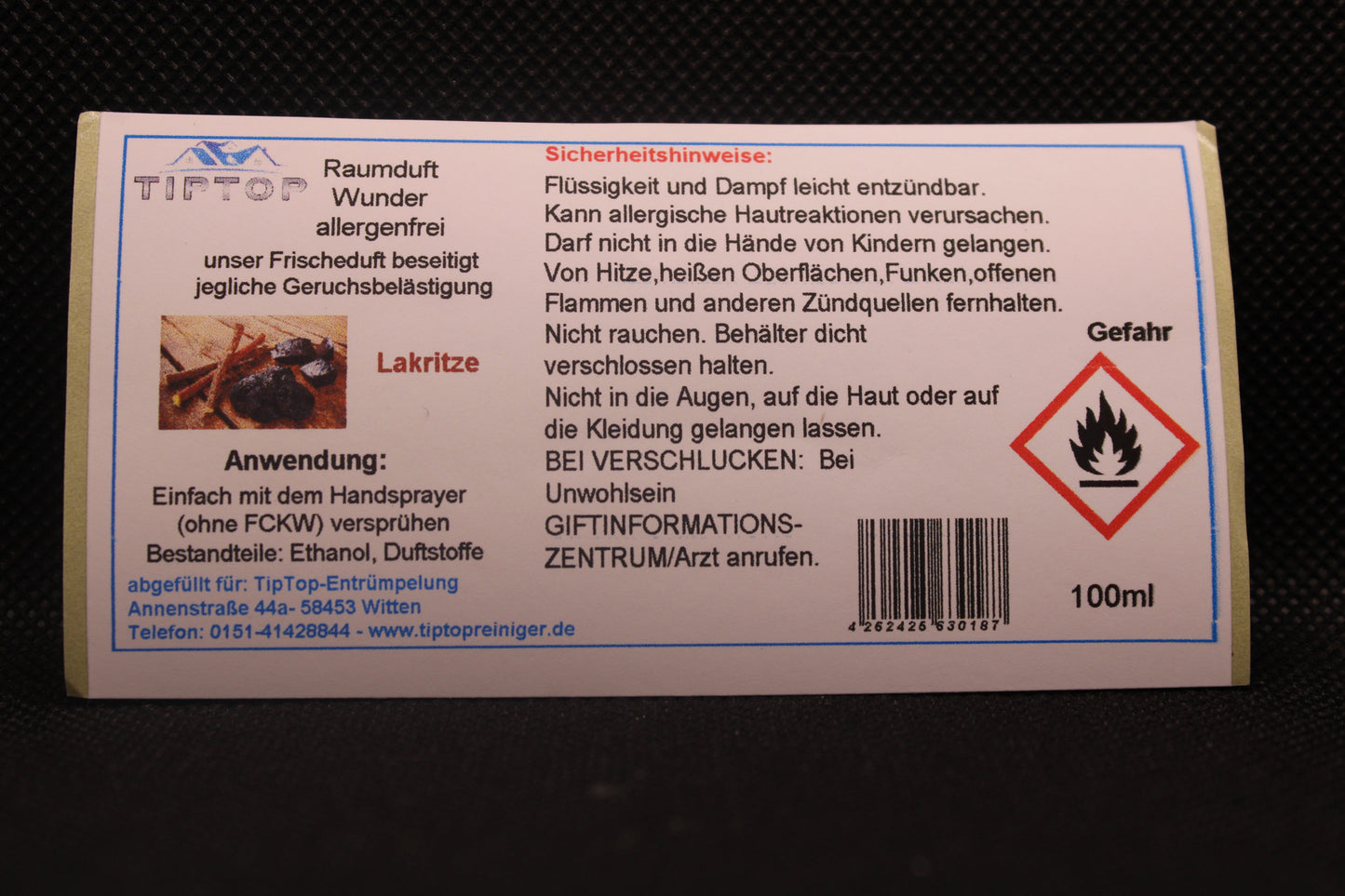 Raumduft-Wunder Allergenfrei -100ml- mehrere Duftnoten zur Auswahl