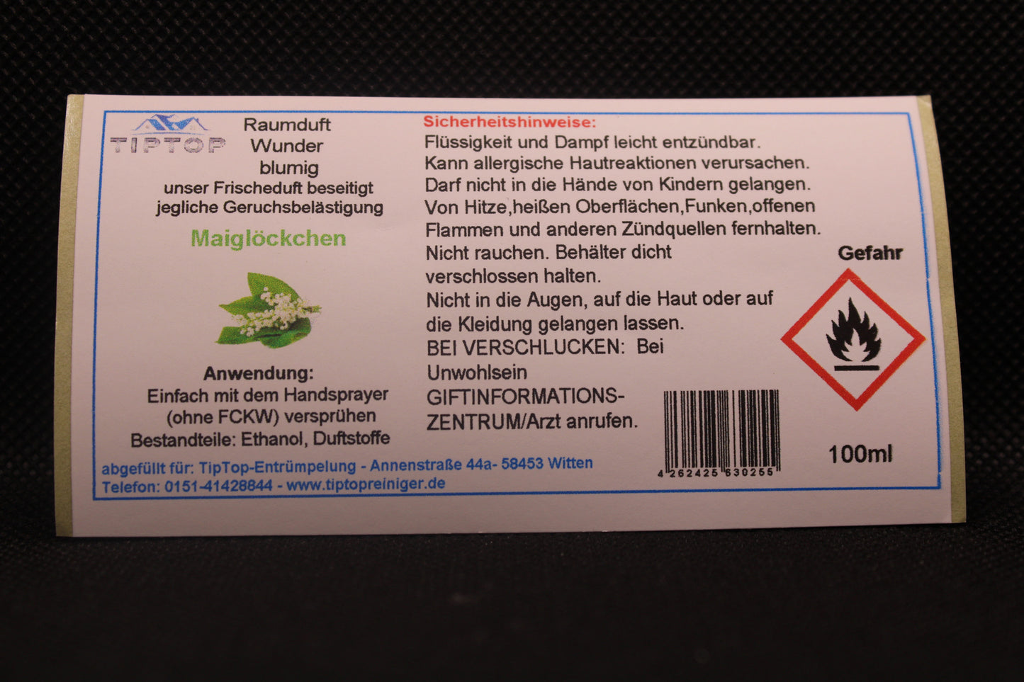 Raumduft-Wunder - 100ml - blumig - mehrere Duftnoten zur Auswahl