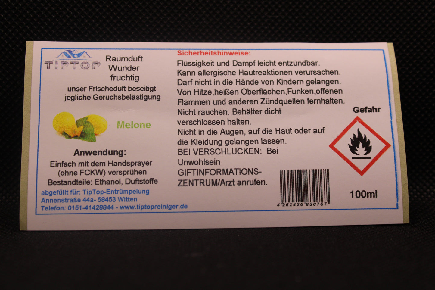 Raumduft - Wunder - 100ml - fruchtig - mehrere Duftnoten zur Auswahl