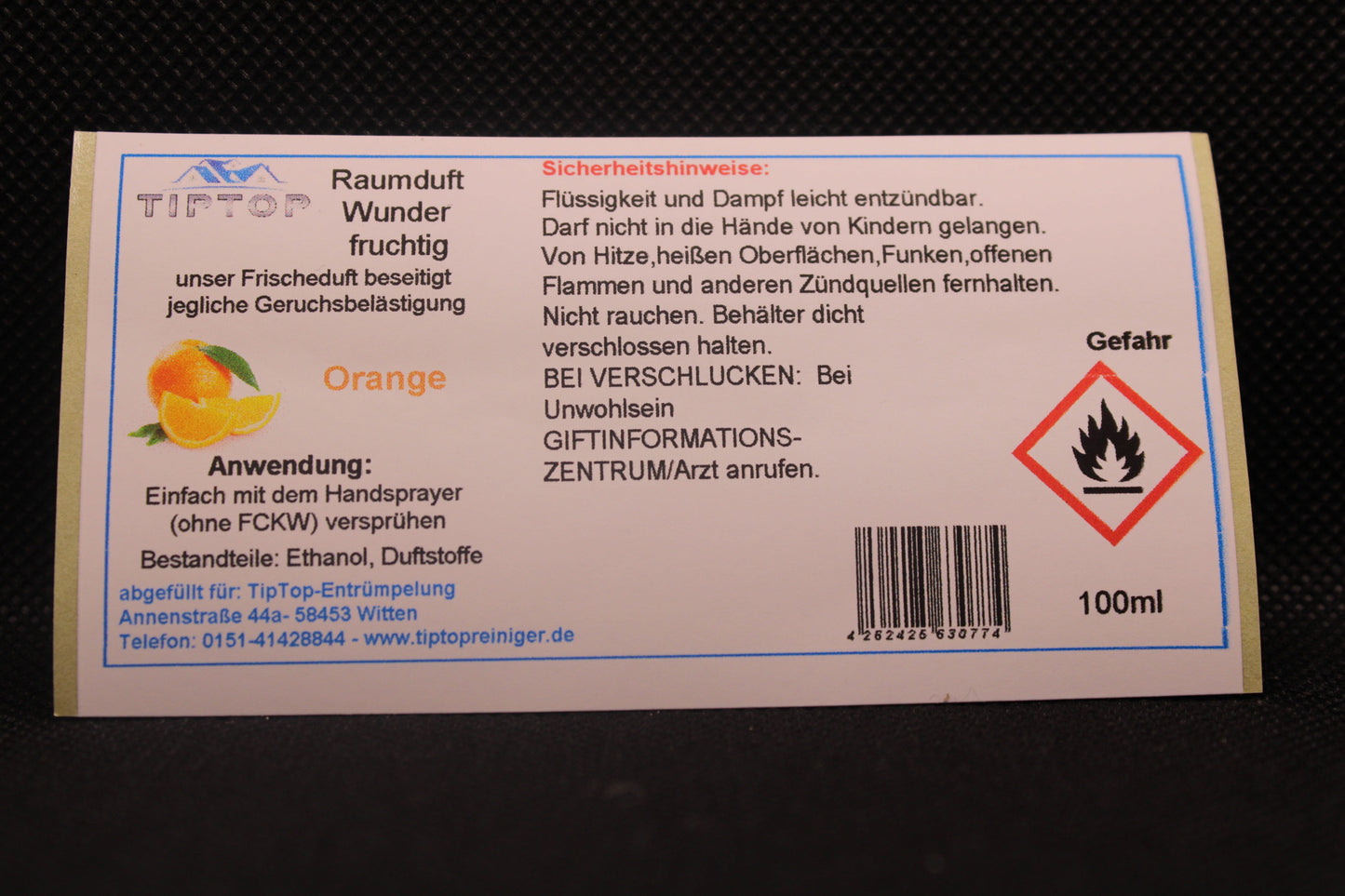 Raumduft - Wunder - 100ml - fruchtig - mehrere Duftnoten zur Auswahl