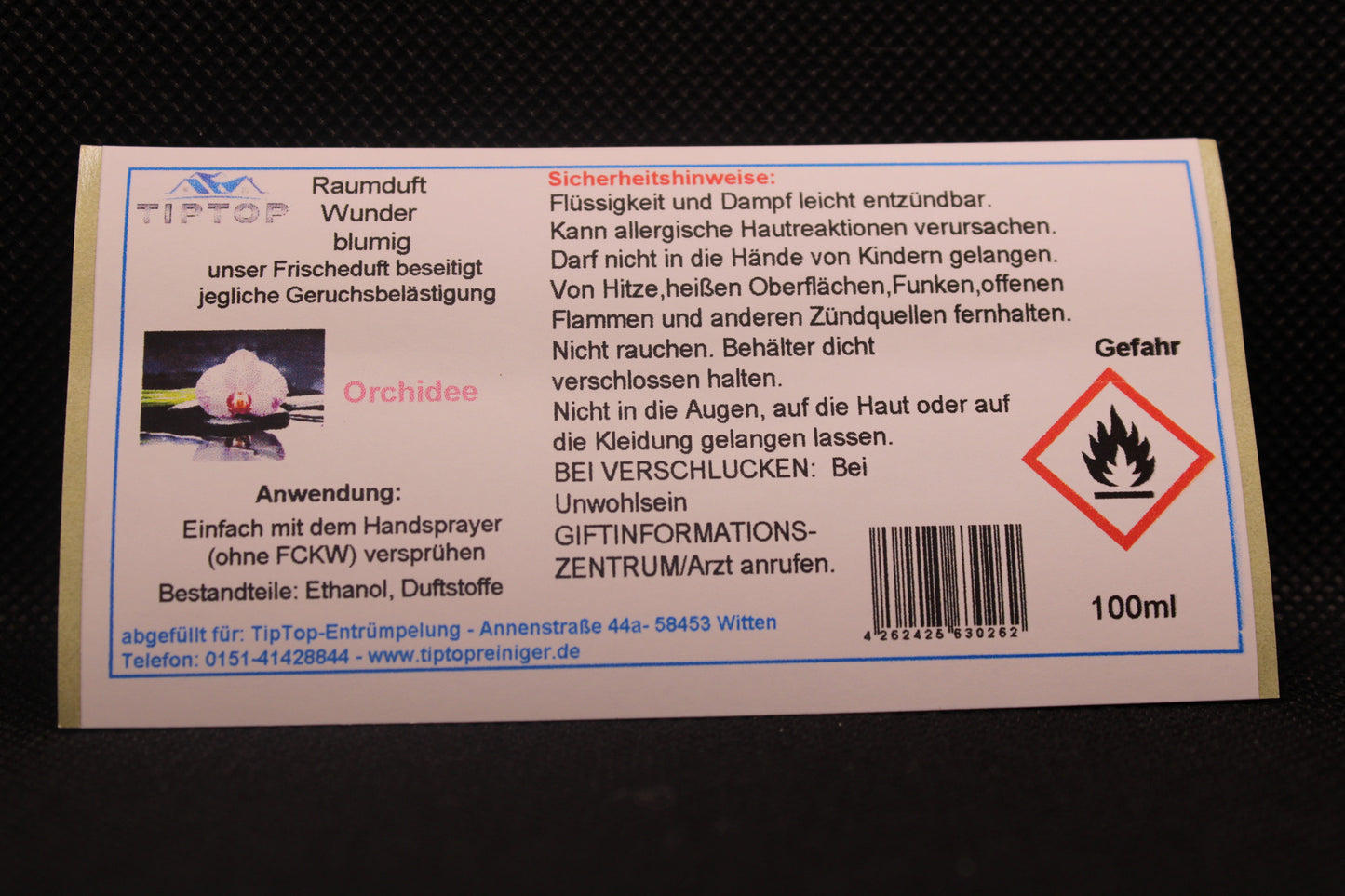 Raumduft-Wunder - 100ml - blumig - mehrere Duftnoten zur Auswahl