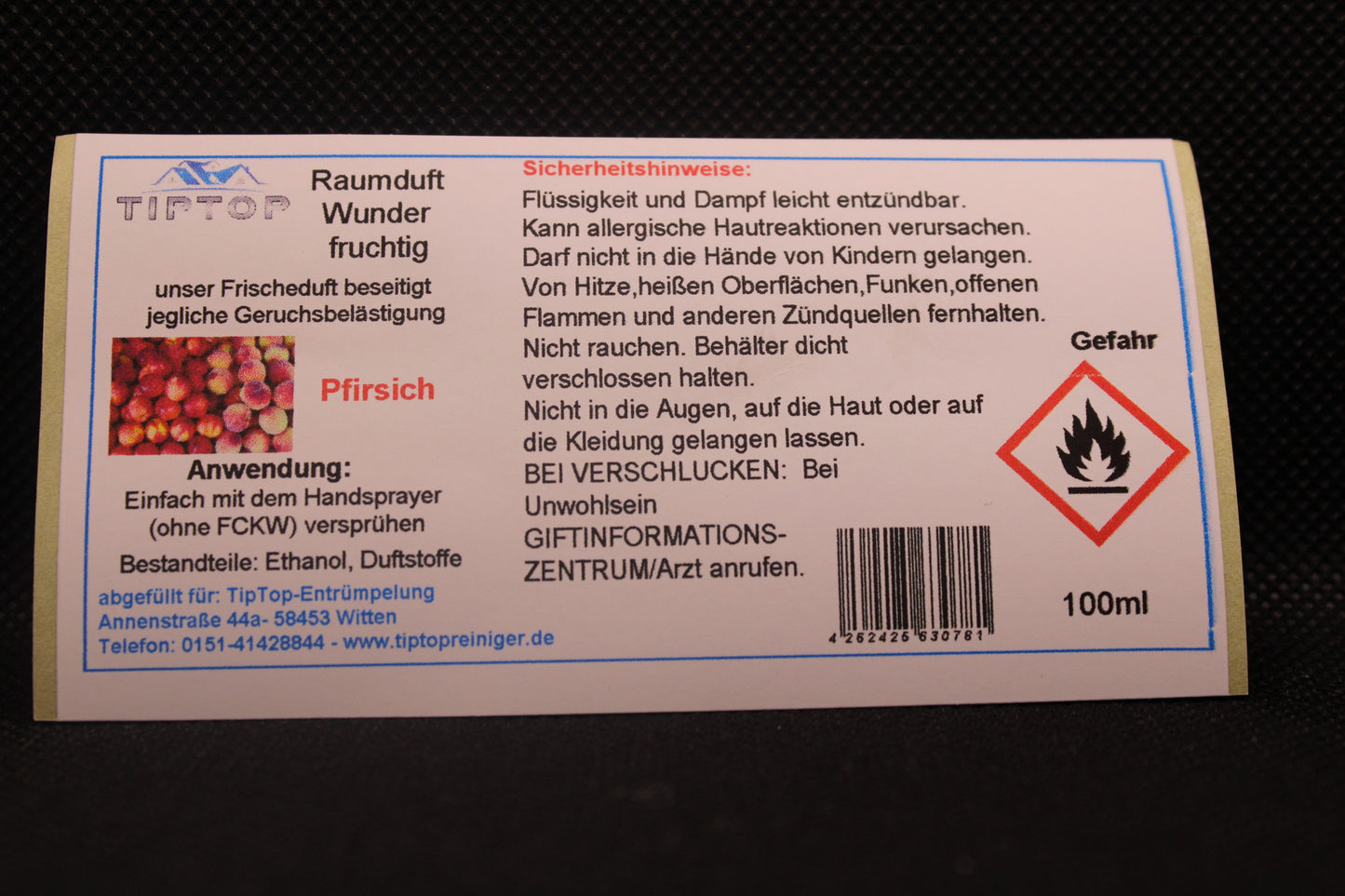 Raumduft - Wunder - 100ml - fruchtig - mehrere Duftnoten zur Auswahl