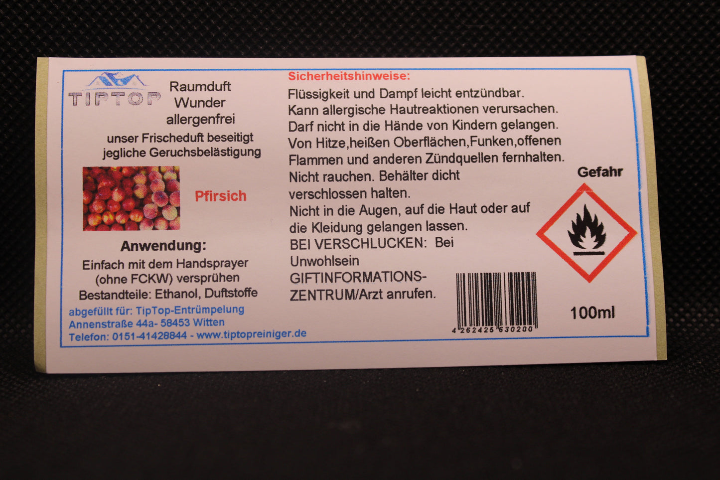 Raumduft-Wunder Allergenfrei -100ml- mehrere Duftnoten zur Auswahl