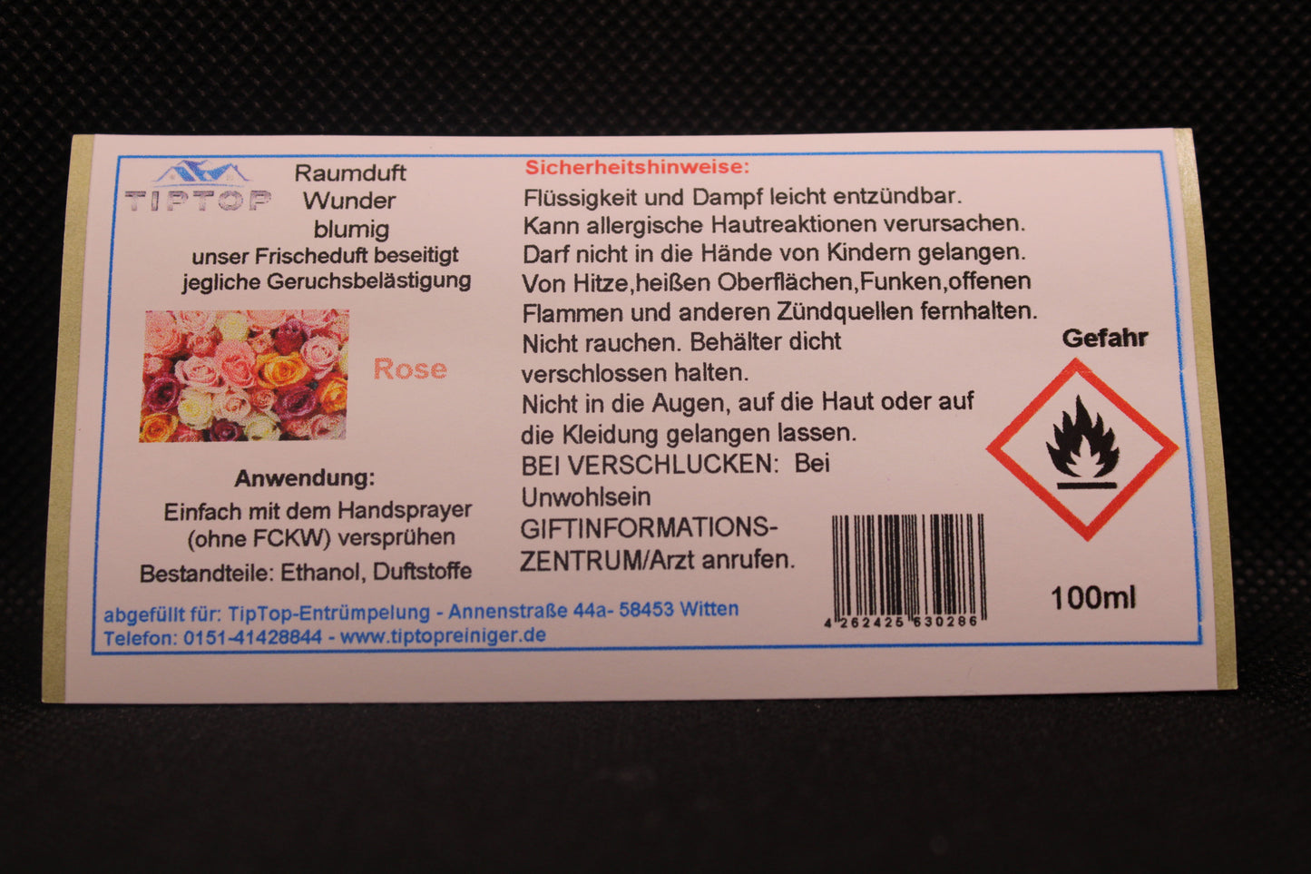Raumduft-Wunder - 100ml - blumig - mehrere Duftnoten zur Auswahl