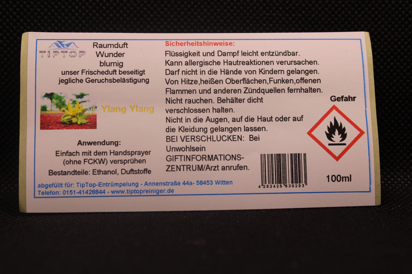 Raumduft-Wunder - 100ml - blumig - mehrere Duftnoten zur Auswahl