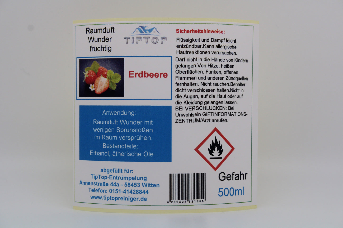 Raumduft - Wunder - 500 ml- fruchtig - mehrere Duftnoten zur Auswahl