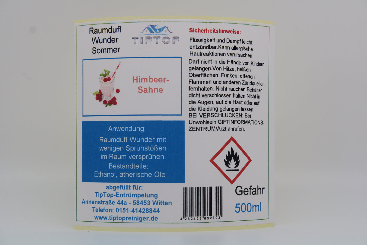 Raumduft-Wunder -500 ml - Sommer - mehrere Duftnoten zur Auswahl