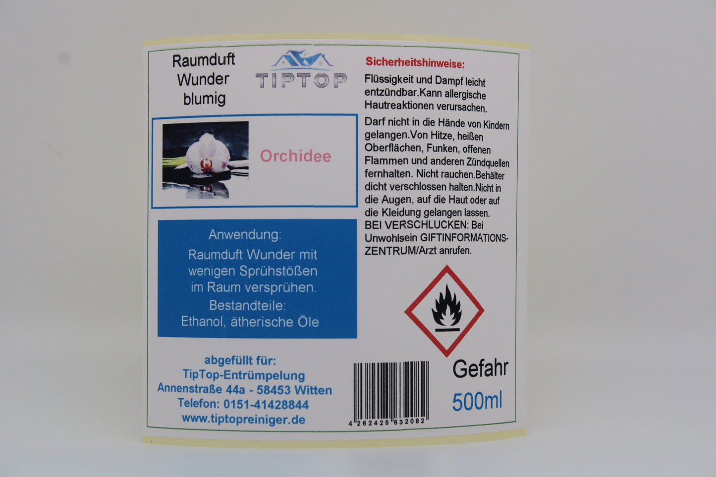 Raumduft-Wunder - 500 ml - blumig - mehrere Duftnoten zur Auswahl
