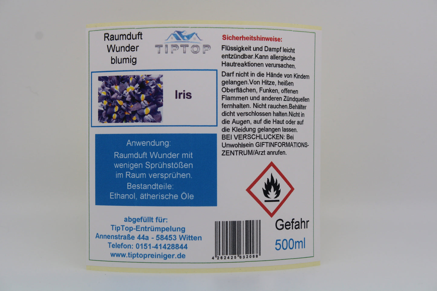 Raumduft-Wunder - 500 ml - blumig - mehrere Duftnoten zur Auswahl