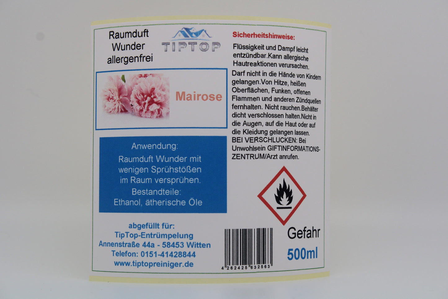 Raumduft-Wunder Allergenfrei - 500ml - mehrere Duftnoten zur Auswahl
