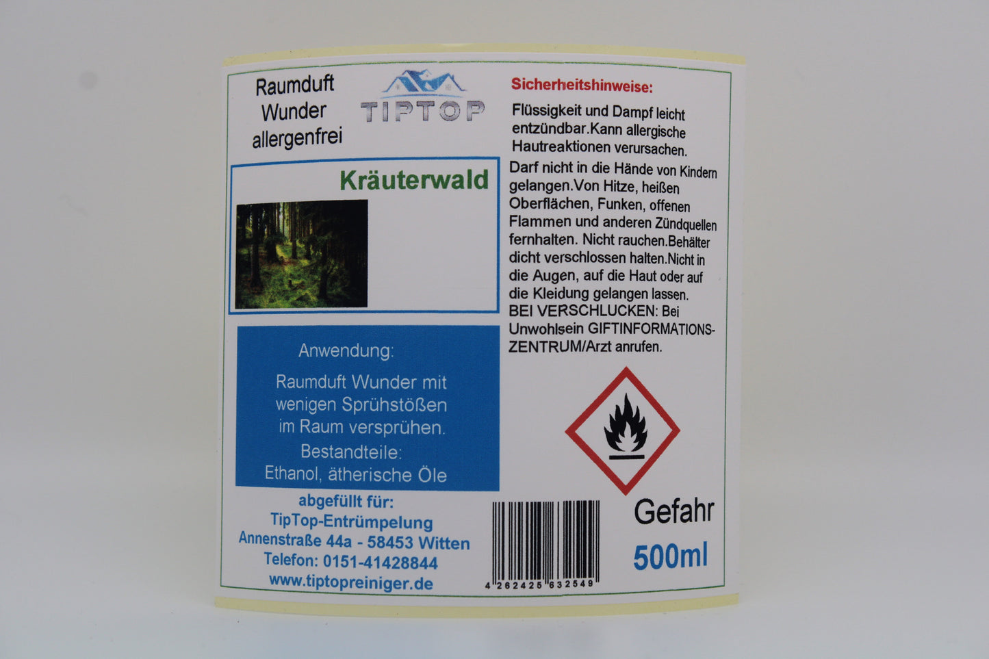 Raumduft-Wunder Allergenfrei - 500ml - mehrere Duftnoten zur Auswahl