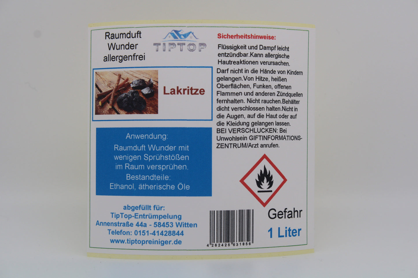 Raumduft-Wunder Allergenfrei -1 Liter- mehrere Duftnoten zur Auswahl