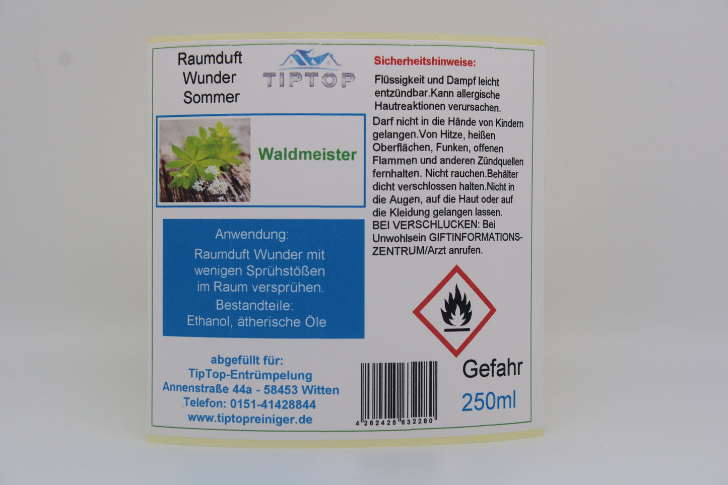 Raumduft-Wunder -250 ml - Sommer - mehrere Duftnoten zur Auswahl
