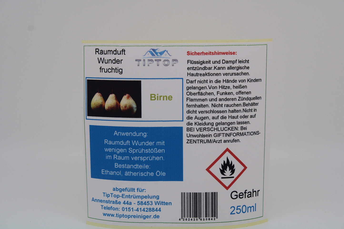 Raumduft - Wunder - 250ml - fruchtig - mehrere Duftnoten zur Auswahl