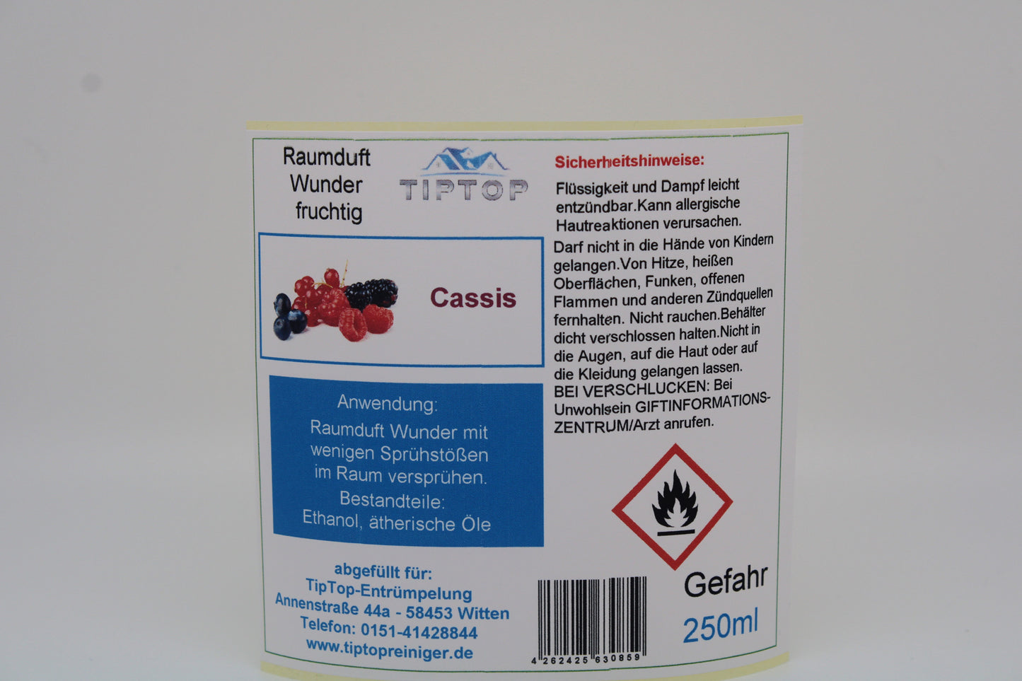 Raumduft - Wunder - 250ml - fruchtig - mehrere Duftnoten zur Auswahl