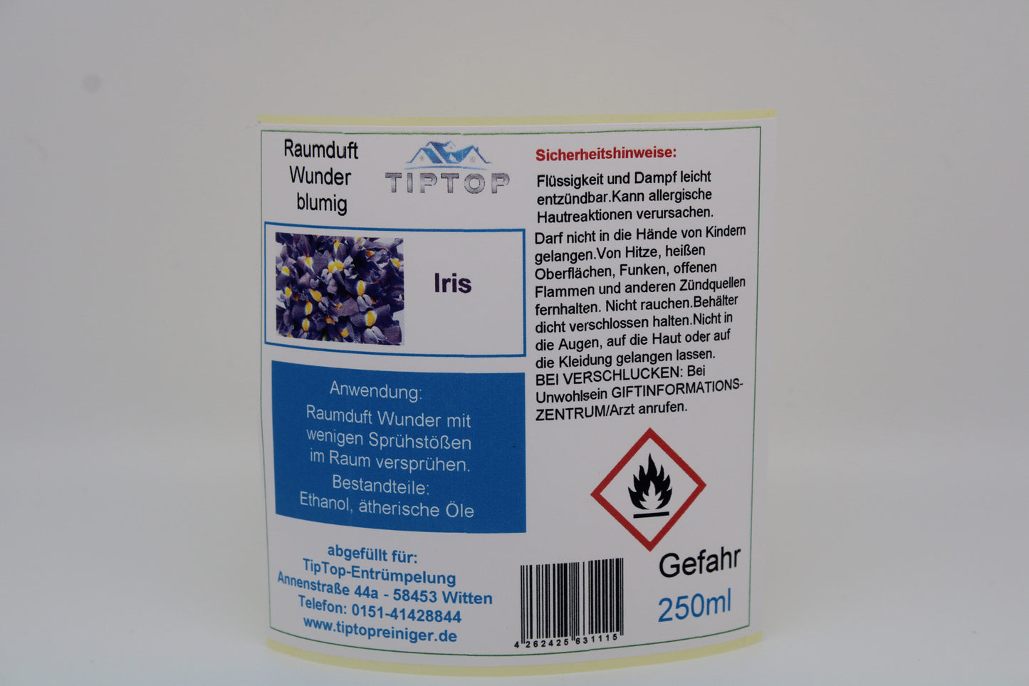 Raumduft-Wunder - 250ml - blumig - mehrere Duftnoten zur Auswahl