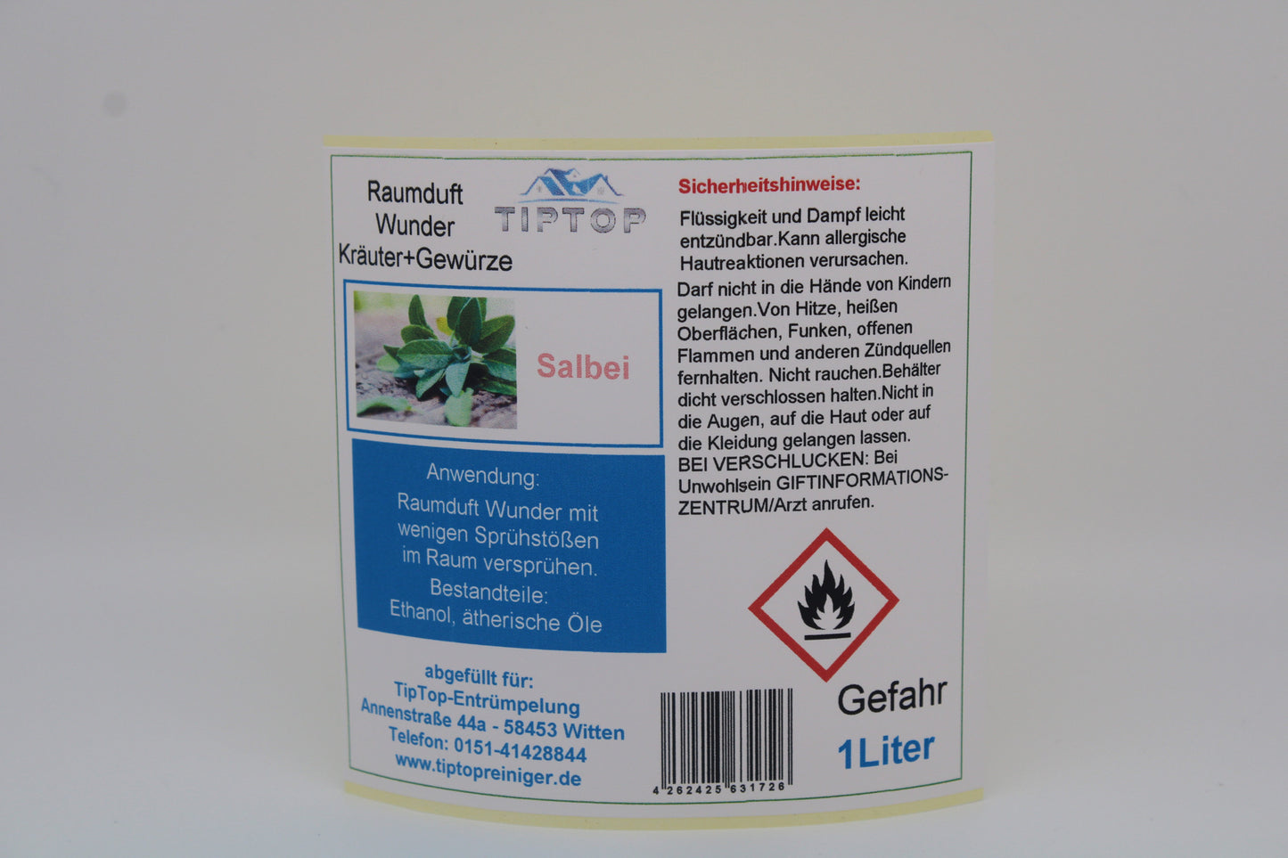 Raumduft-Wunder -1 Liter- Kräuter+Gewürze - mehrere Duftnoten zur Auswahl