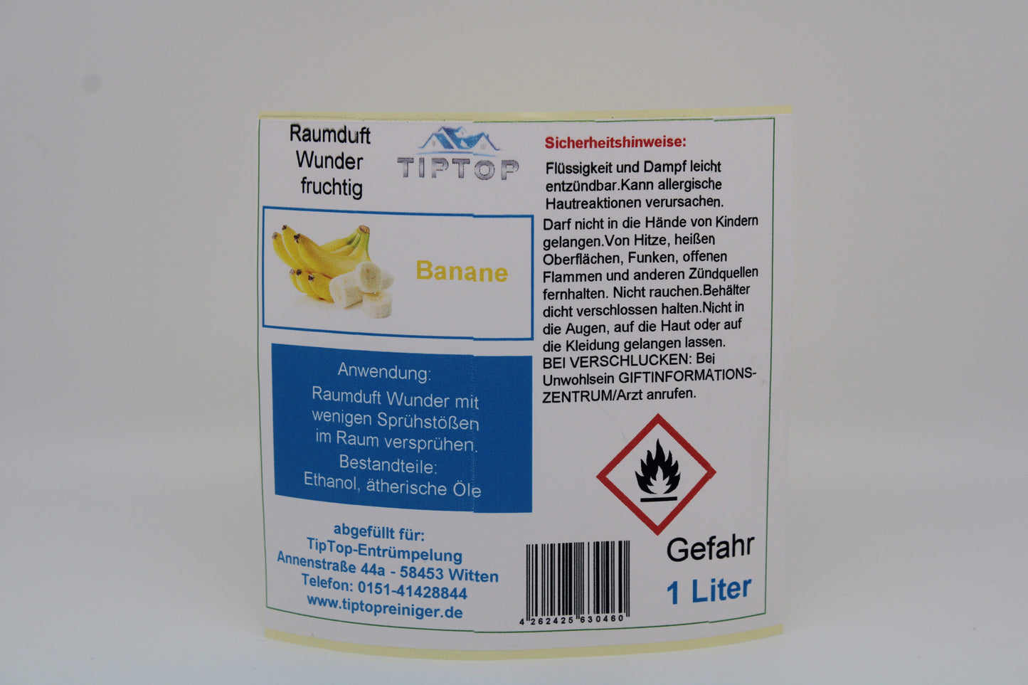 Raumduft - Wunder - 1 Liter- fruchtig - mehrere Duftnoten zur Auswahl