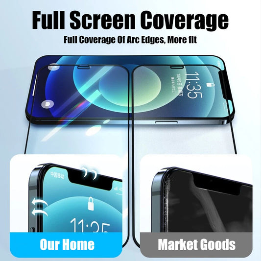 3-5Pcs Volle Abdeckung Screen Protector Für iPhone 15 14 13 12 11 Pro Max Schutz Glas für iPhone X XR XS Max Gehärtetem Glas Film