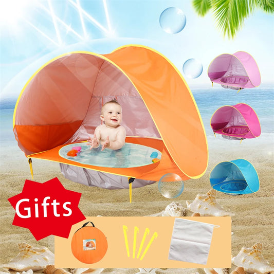 Baby Strand Zelt Tragbare Schatten Pool UV Schutz Sun Shelter Für Outdoor-Spielzeug Kind Schwimmen Pool Spielen Haus Zelt spielzeug