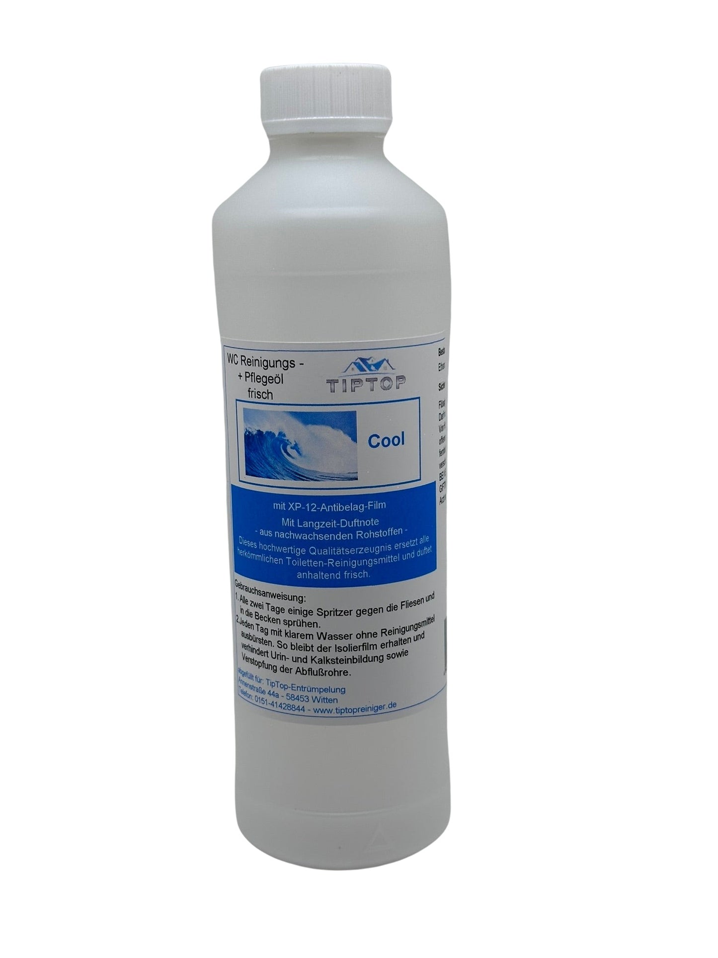TIPTOP WC Reinigungs- und Pflegeöl - frisch -500 ml - mehrere Duftnoten zur Auswahl