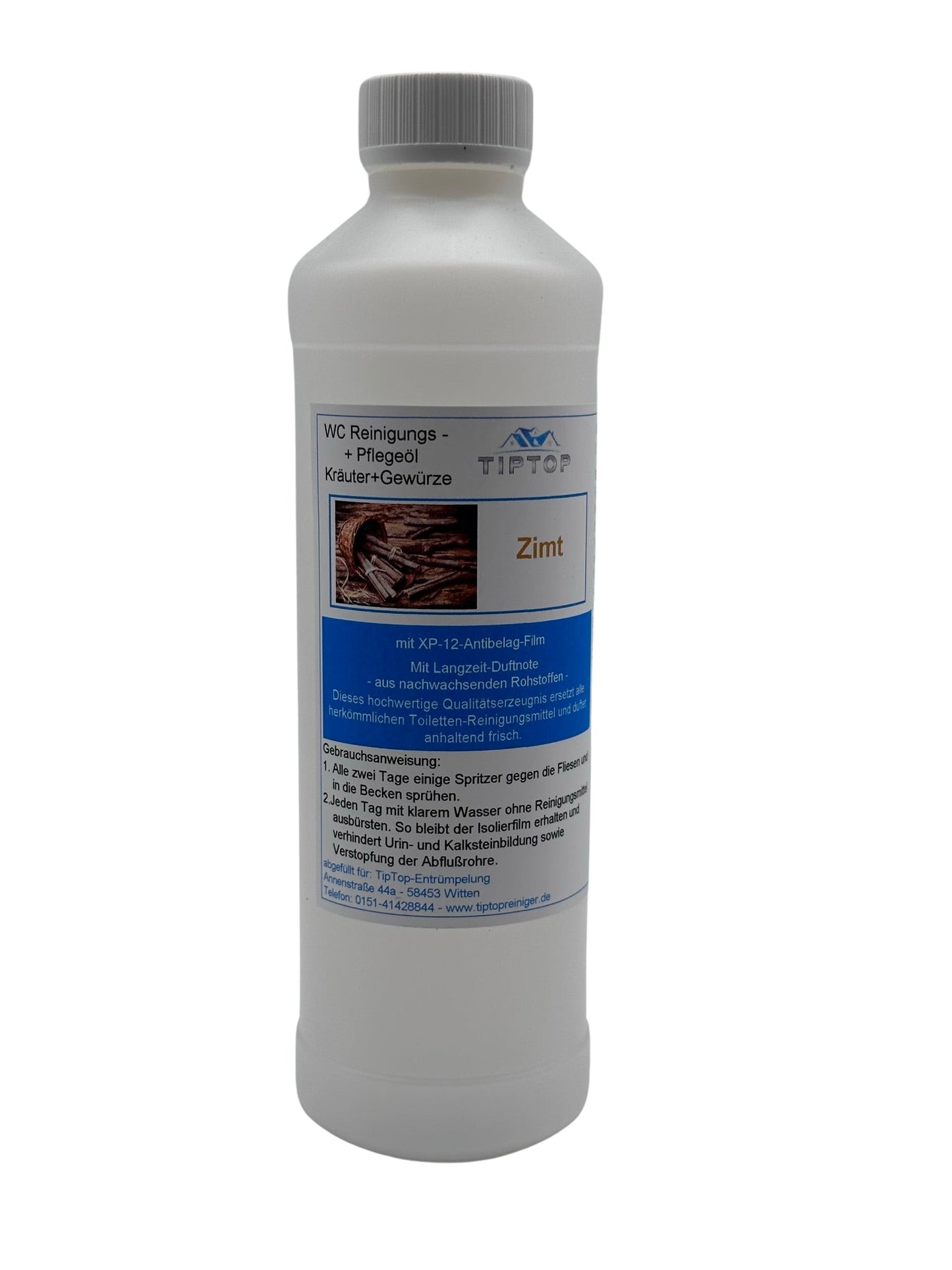 TIPTOP WC Reinigungs- und Pflegeöl - Kräuter und Gewürze -500 ml - mehrere Duftnoten zur Auswahl