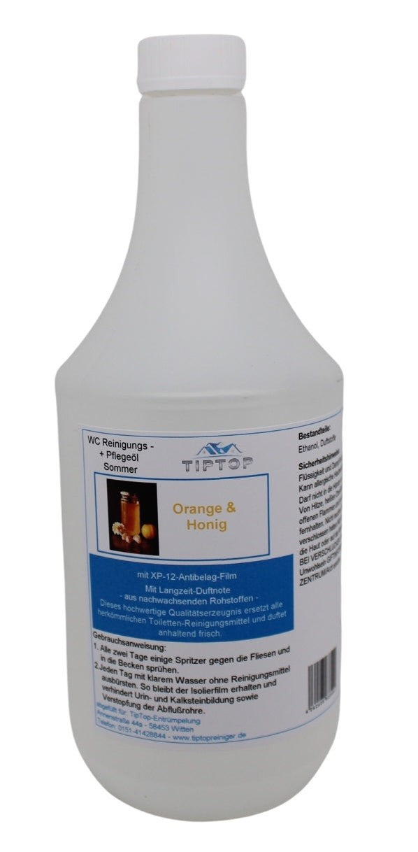 TIPTOP WC Reinigungs- und Pflegeöl - Sommer -1 Liter - mehrere Duftnoten zur Auswahl