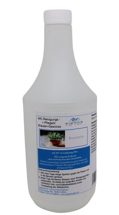 TIPTOP WC Reinigungs- und Pflegeöl - Kräuter und Gewürze -1 Liter - mehrere Duftnoten zur Auswahl
