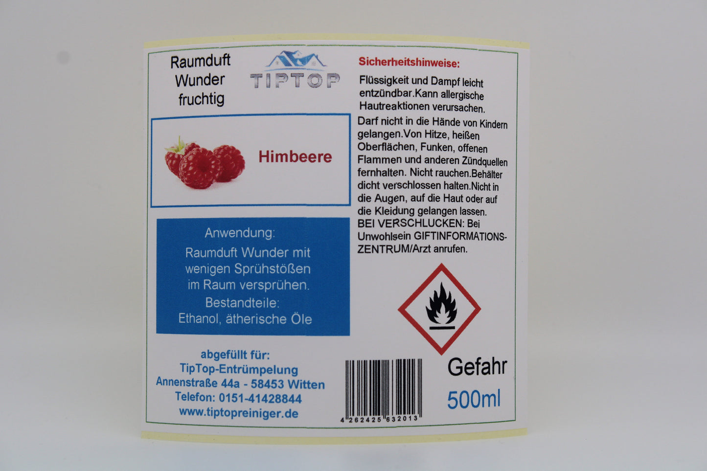 Raumduft - Wunder - 500 ml- fruchtig - mehrere Duftnoten zur Auswahl
