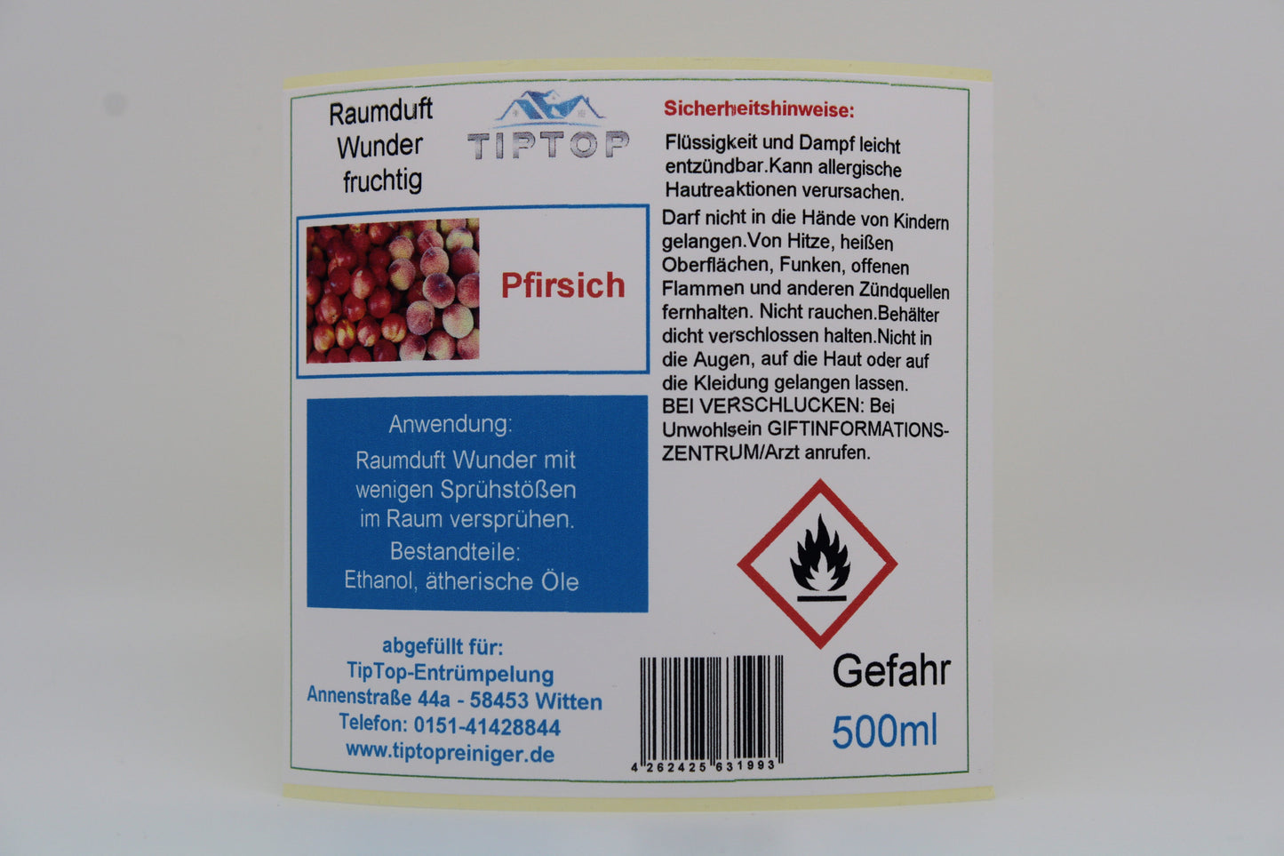 Raumduft - Wunder - 500 ml- fruchtig - mehrere Duftnoten zur Auswahl