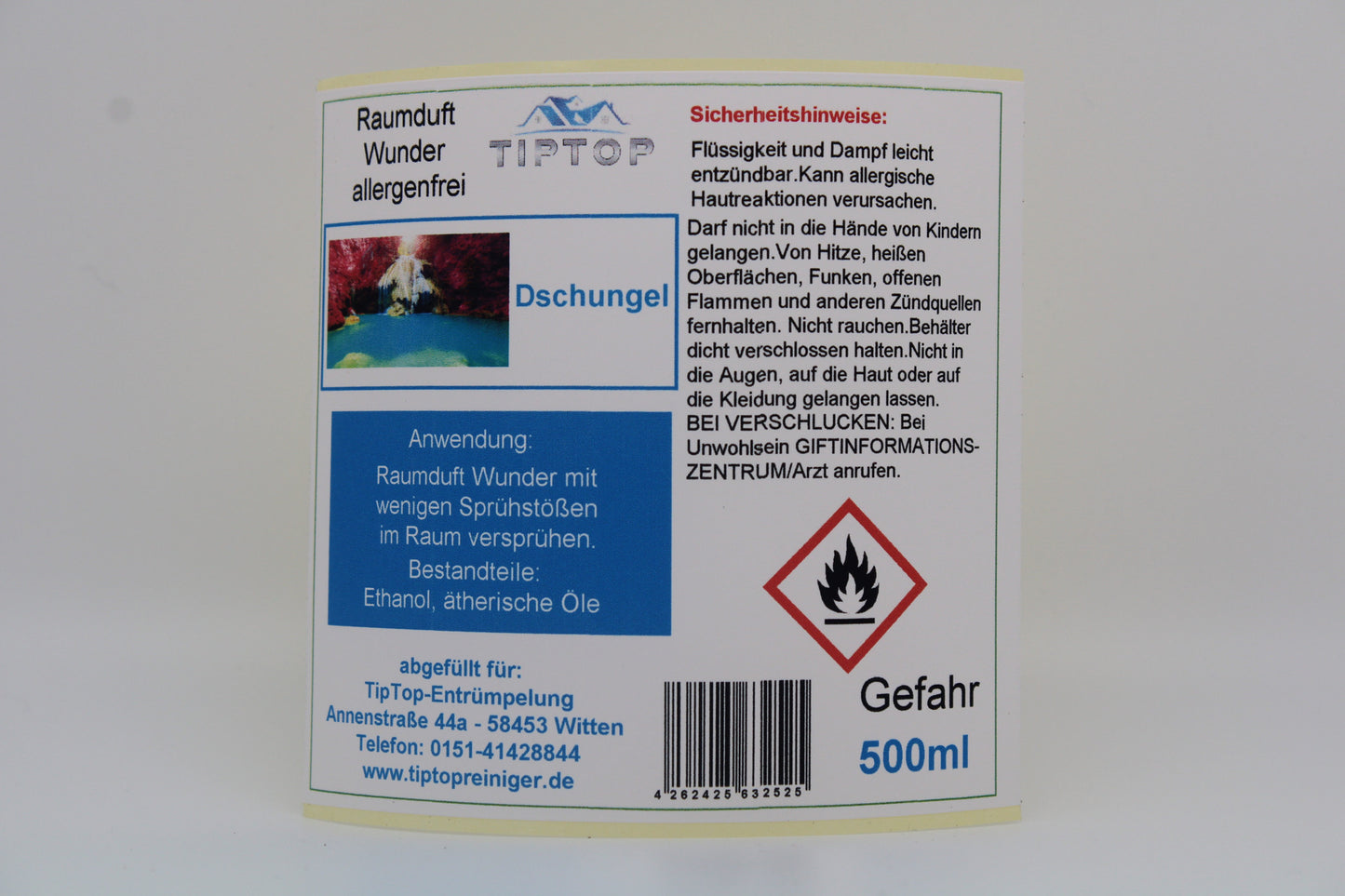 Raumduft-Wunder Allergenfrei - 500ml - mehrere Duftnoten zur Auswahl