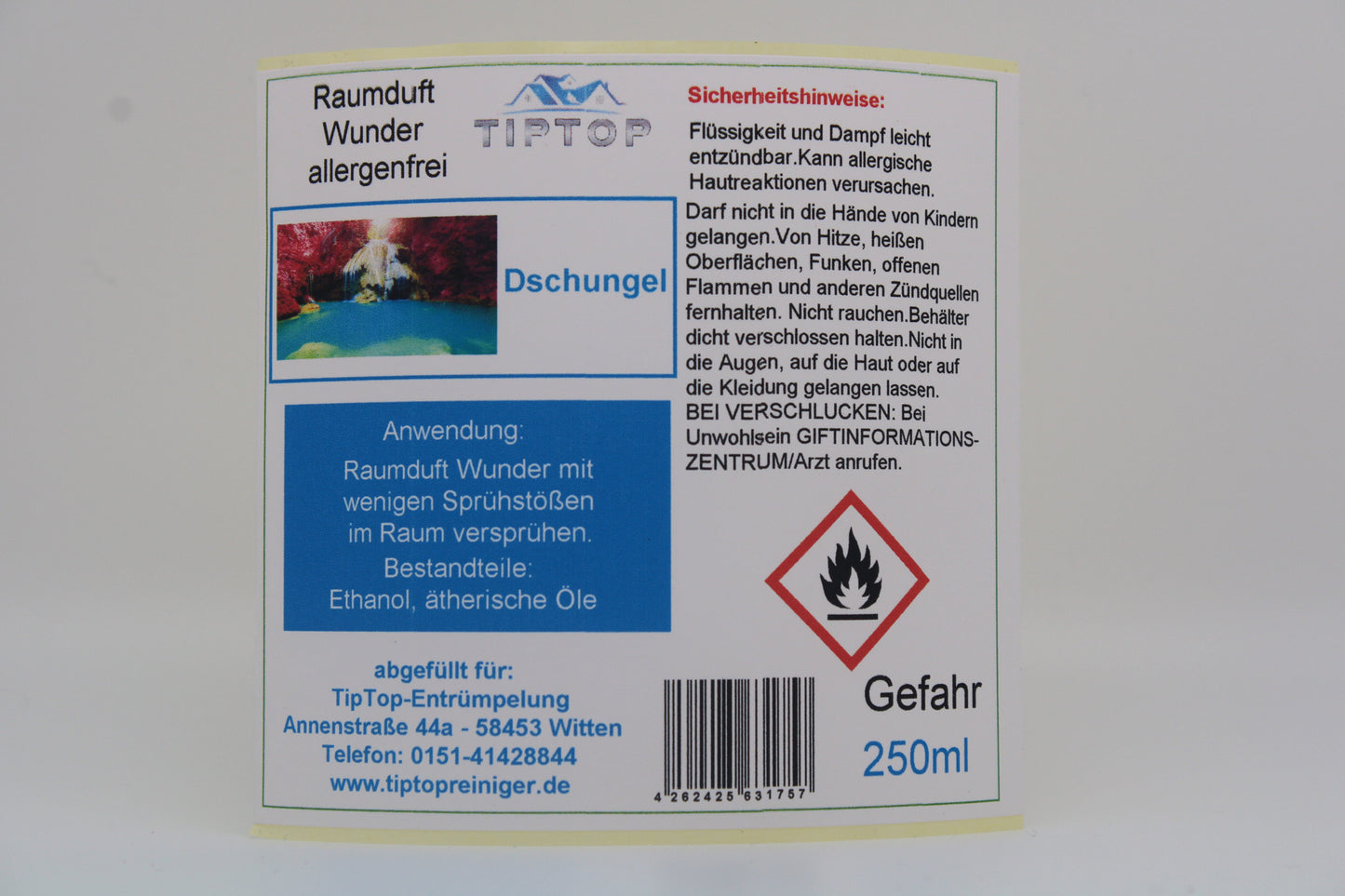 Raumduft-Wunder Allergenfrei -250ml- mehrere Duftnoten zur Auswahl